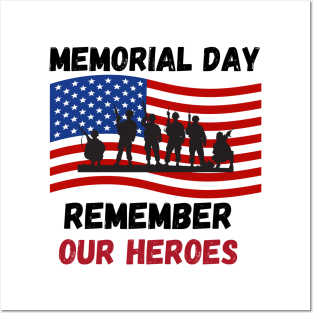 Memorial Day Tshirt Posters and Art